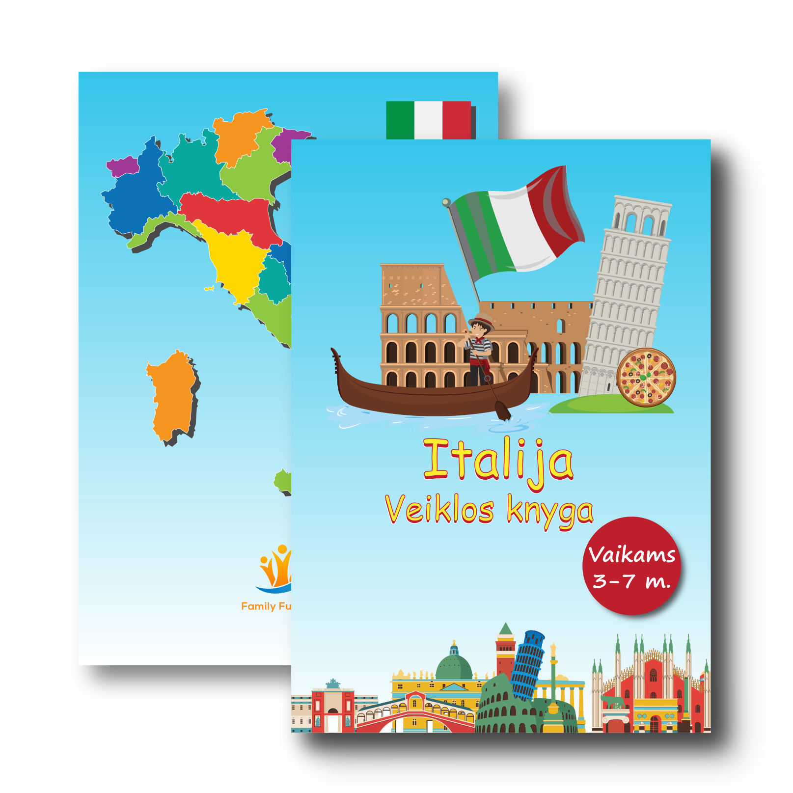 Italija: PDF veiklos knygelė